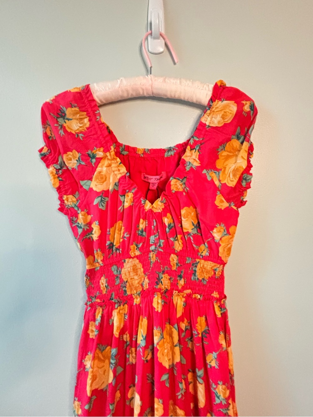 NWT Betsey Johnson Maxi Dress Floral Size XS Coquette Feminine - Picture 3 of 10